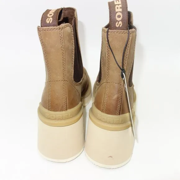 NEW Sorel Women's 7  Hi-Line Heel Chelsea Waterproof Boots Umber Brown