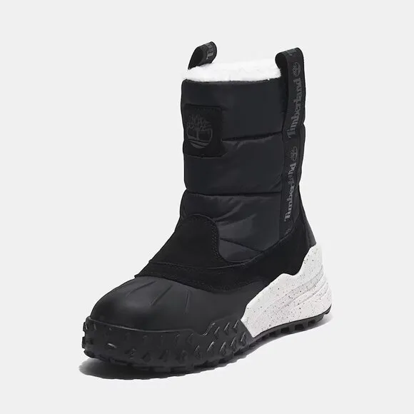 NEW TIMBERLAND Mid Pull On Waterproof Snow Boots black for women 663mn
