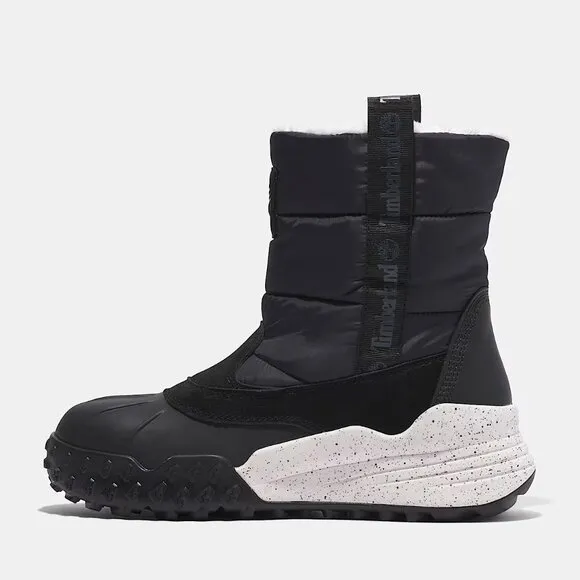 NEW TIMBERLAND Mid Pull On Waterproof Snow Boots black for women 663mn