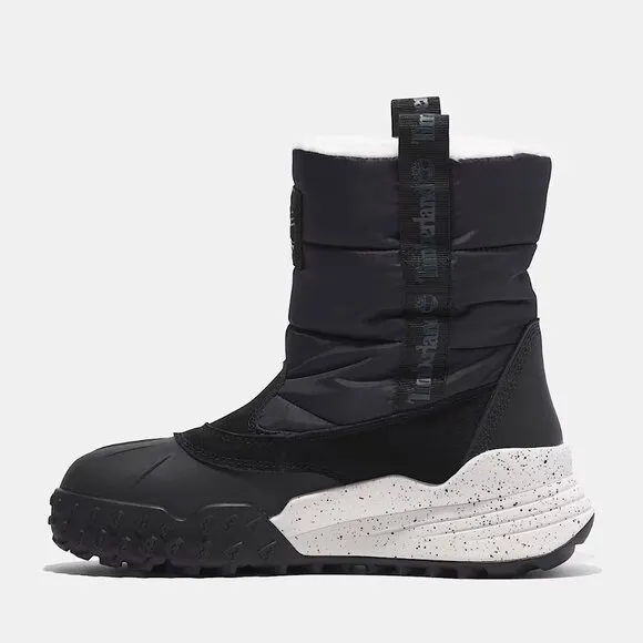 NEW TIMBERLAND Mid Pull On Waterproof Snow Boots black for women 663mn