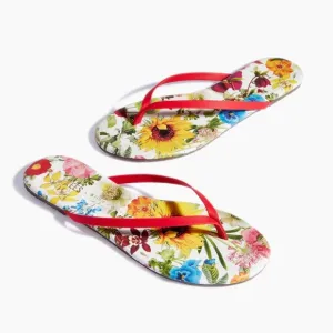 NEW Tkees by Alice and Olivia Lily Floral Spring Thong Sandals