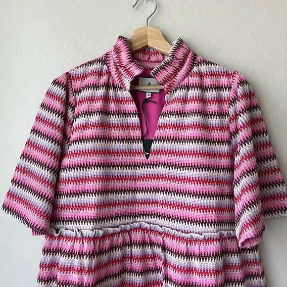 NEW Tuckernuck Dress Zigzag Knit Stripe Crawford Dress Size M