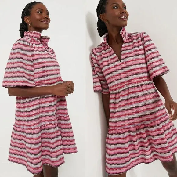 NEW Tuckernuck Dress Zigzag Knit Stripe Crawford Dress Size M