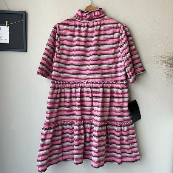 NEW Tuckernuck Dress Zigzag Knit Stripe Crawford Dress Size M