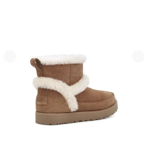New UGG Classic Mini Spill Seam Boots Women's 10 No Box MSRP$180