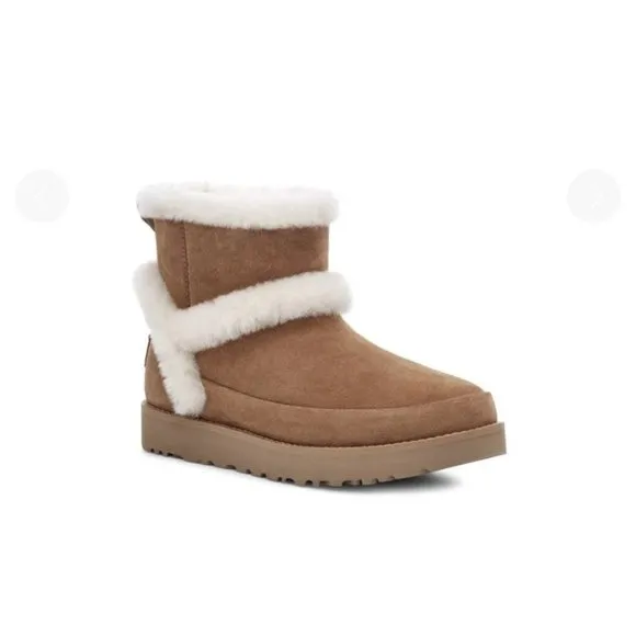 New UGG Classic Mini Spill Seam Boots Women's 10 No Box MSRP$180