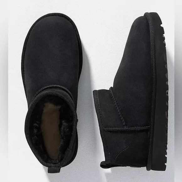 New Ugg Classic Ultra Mini Boots Black