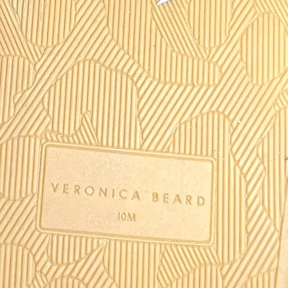 NEW VERONICA BEARD Dresdyn Leopard-Print Leather &amp; Cork Platform Slides Sz 10