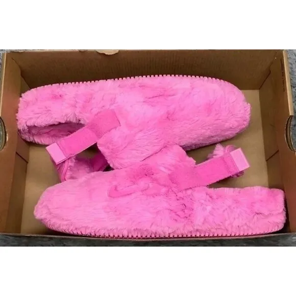 New W Nike Calm Mule SE NA FZ3119-600 Women’s Size 7 HOT PINK SLIDES SNEAKERS