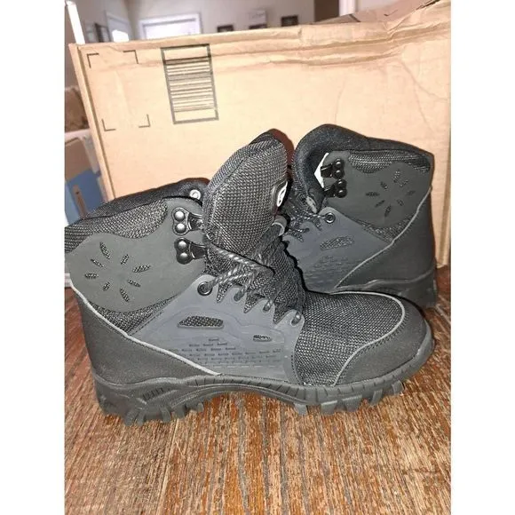 New W9/M7.5 Suadex Armour Indestructible Steel Toe Black Work Boots