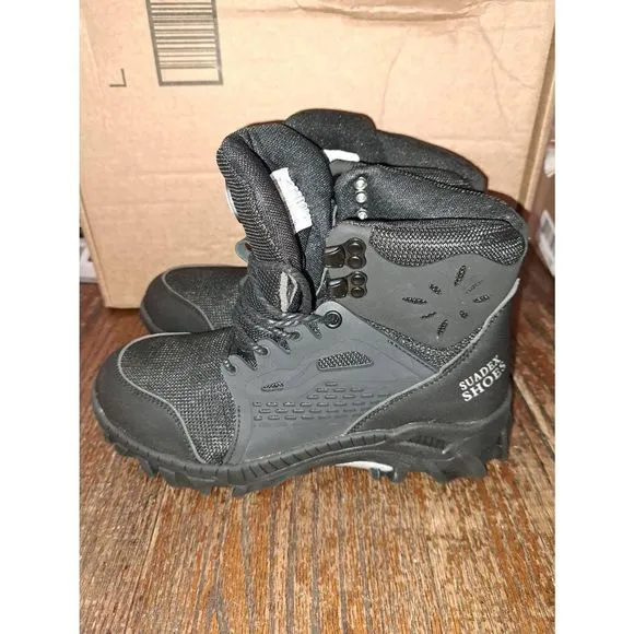 New W9/M7.5 Suadex Armour Indestructible Steel Toe Black Work Boots