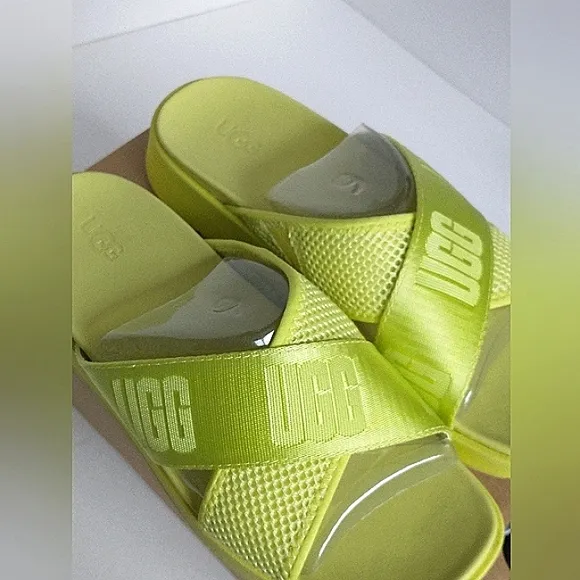 New w/Box UGG Emily Mesh  Crossover Slides Size 6