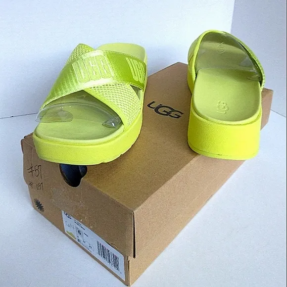 New w/Box UGG Emily Mesh  Crossover Slides Size 6