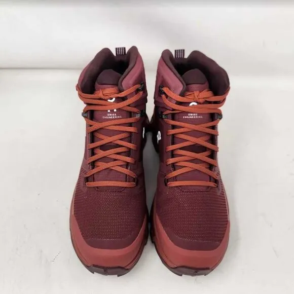 New women's 9.5 ON Cloudrock 2 Waterproof hiking boots Beet / Auburn