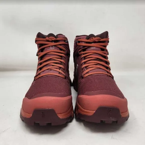 New women's 9.5 ON Cloudrock 2 Waterproof hiking boots Beet / Auburn