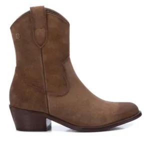 NEW XTI women's italian western leather booties in taupe