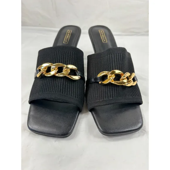 NEWBELLA MOUSSE FIT openToe Women’s Heeled Sandals Black Size 9
