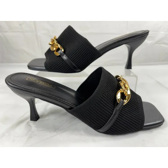 NEWBELLA MOUSSE FIT openToe Women’s Heeled Sandals Black Size 9