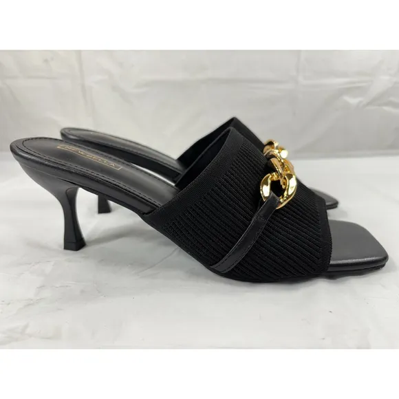 NEWBELLA MOUSSE FIT openToe Women’s Heeled Sandals Black Size 9