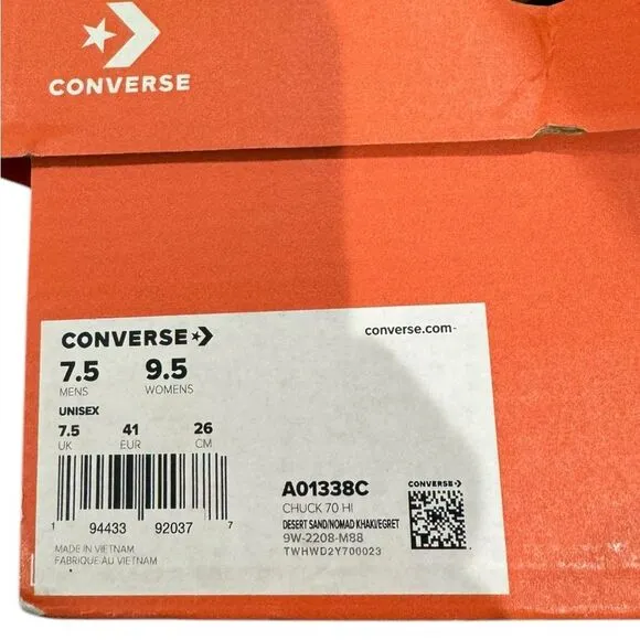 NEW Converse All Star Chuck Taylor Chuck 70 Cozy Knit High Top Sneakers 9.5