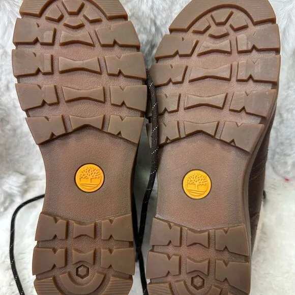 NEW Timberland Cervinia Valley leather waterproof warm lined boots brown 6
