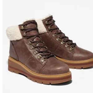 NEW Timberland Cervinia Valley leather waterproof warm lined boots brown 6