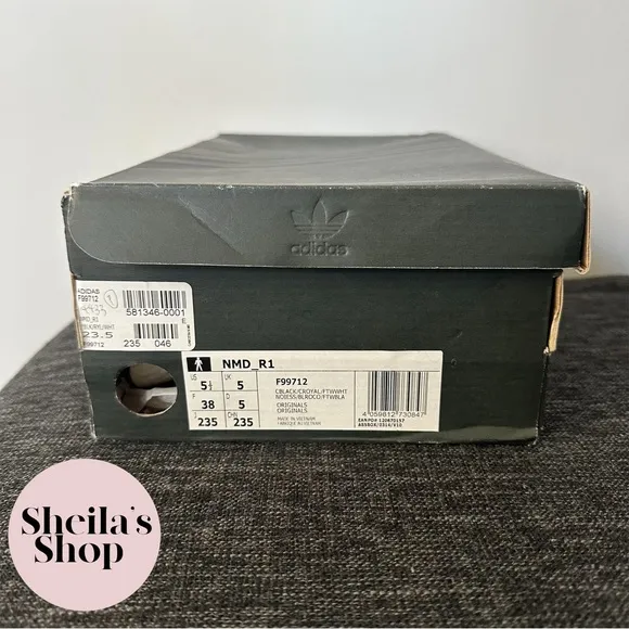 NIB adidas NMD R1 Black Tri-Color Sneakers Size M 5.5 / W 6.5