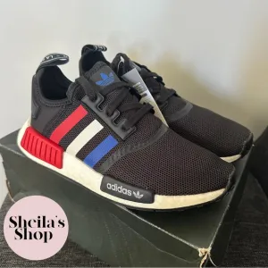NIB adidas NMD R1 Black Tri-Color Sneakers Size M 5.5 / W 6.5
