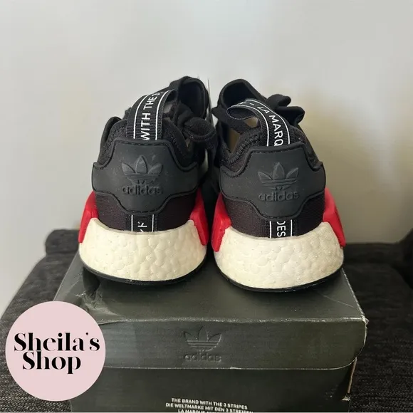NIB adidas NMD R1 Black Tri-Color Sneakers Size M 5.5 / W 6.5