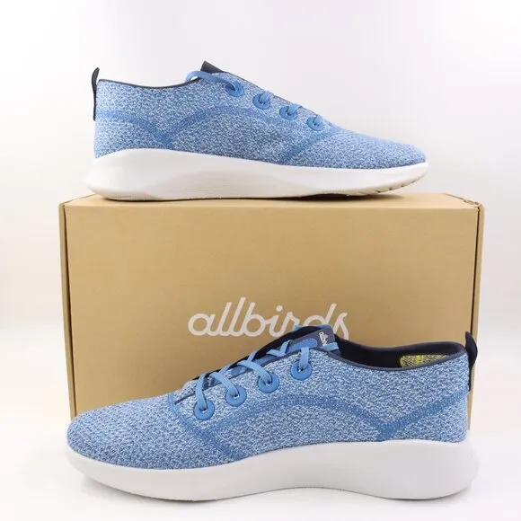 NIB Allbirds Men's SuperLight Tree Runner Sneakers in Basin Blue/Grey US 13