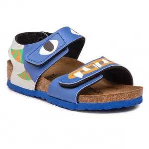 NIB Birkenstock Kalu Kids Monster Ultra Blue Sandals Size 28 EU 10-10.5US Narrow