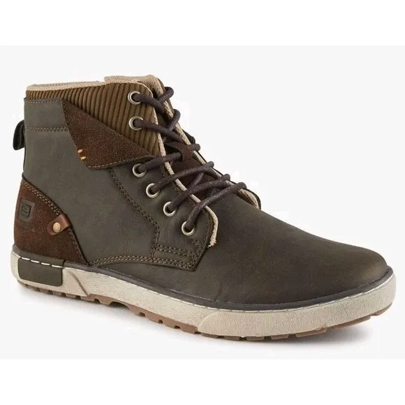 NIB Day Five Viper - Men's 13 Casual High Top Lightweight Fashion Sneaker Dk Bro