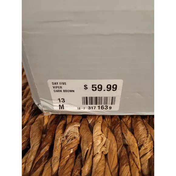 NIB Day Five Viper - Men's 13 Casual High Top Lightweight Fashion Sneaker Dk Bro
