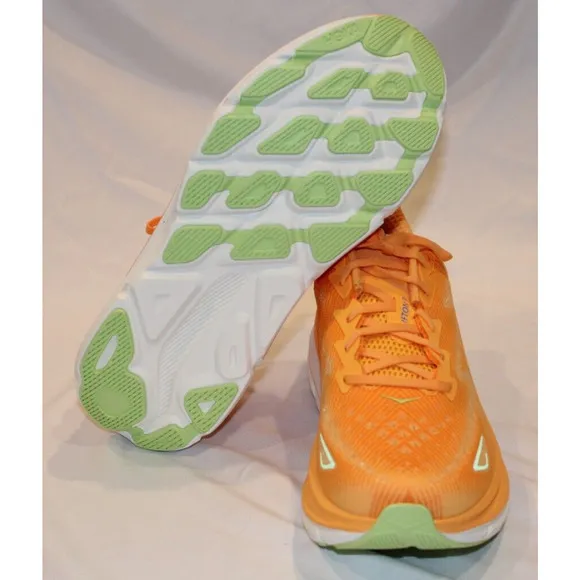 NIB Hoka One One Men's Clifton 9 Running Athletic Sneakers SLRL Orange Sz 13 NIB