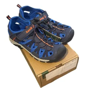 NIB Kamik Boys Wildcat Sandals In Navy Marine Size 2