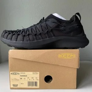 NIB KEEN UNEEK SNK Cord Knit Sneakers Men's Size 11 Black Casual Shoe