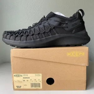 NIB KEEN UNEEK SNK Cord Knit Sneakers Men's Size 12 Black Casual Shoe