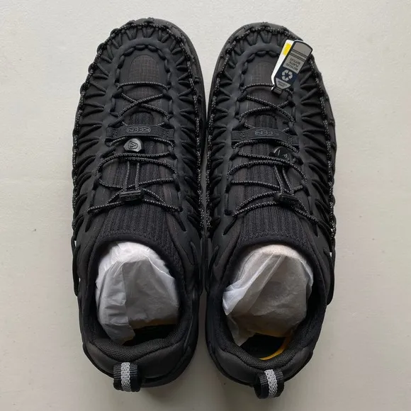 NIB KEEN UNEEK SNK Cord Knit Sneakers Men's Size 12 Black Casual Shoe