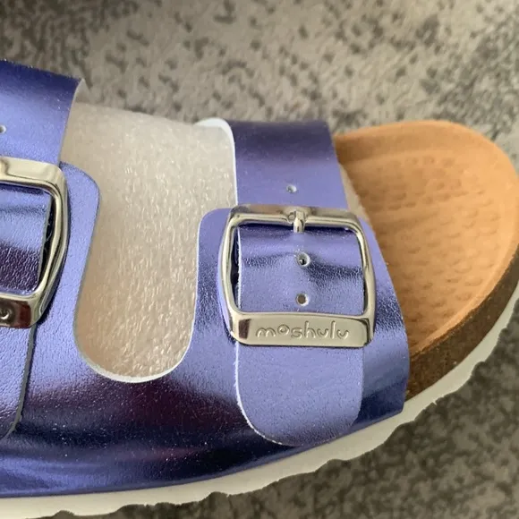 NIB Moshulu Danube Metallic Lavender Sandals size Eur 41/ US 9