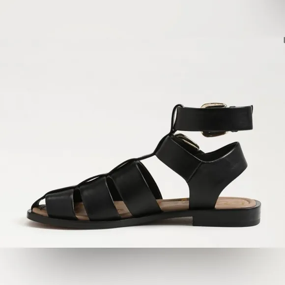 ▪️NIB Sam Edelman Dawn Fisher Flat Sandals in Black
