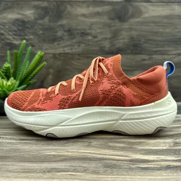 NIB SOREL Explorer Blitz Stride Lace 7.5 38.5 Red Knit Sneakers