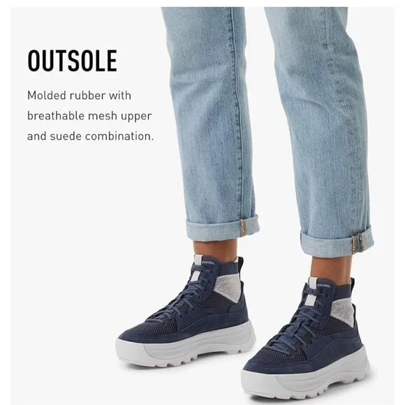 NIB SOREL Women's ONA 503 knit mid sneakers 9.5