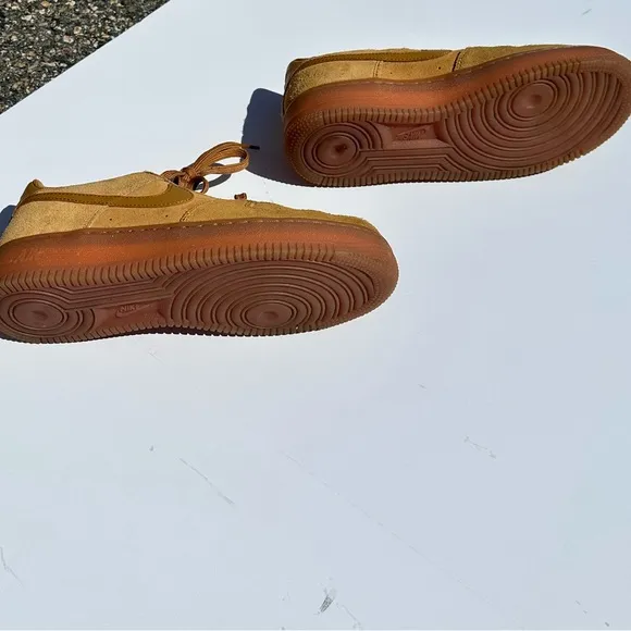 Nike Air Force 1 LV8 (GS) Shoes Big Kids Size 5Y Gum Light Brown Blokecore