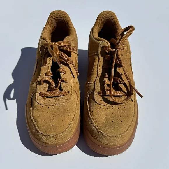 Nike Air Force 1 LV8 (GS) Shoes Big Kids Size 5Y Gum Light Brown Blokecore