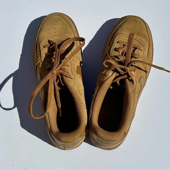 Nike Air Force 1 LV8 (GS) Shoes Big Kids Size 5Y Gum Light Brown Blokecore