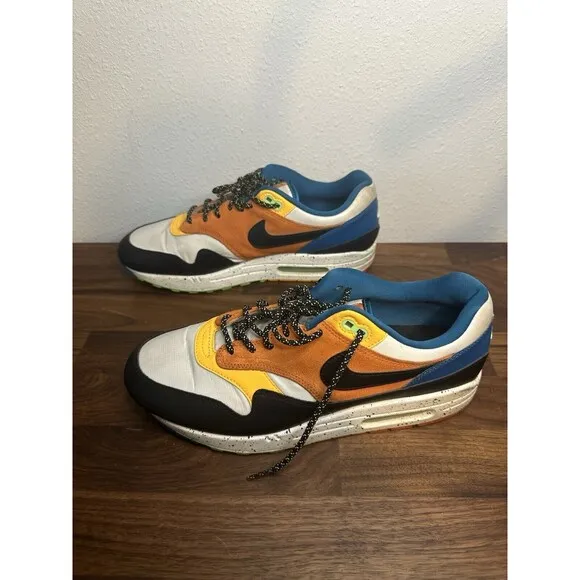 Nike Air Max 1 Multi Mix Sneakers Men's Size 10.5 Multicolor Shoes CZ8140-001