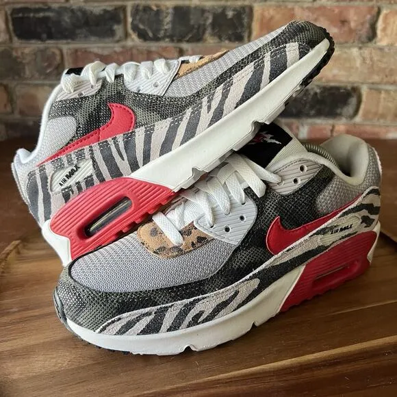 Nike Air Max 90 Leather Tunnel Walk Shoes Sneakers Youth 5 Women's 6.5
