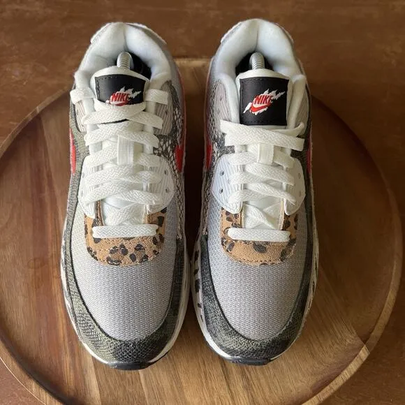 Nike Air Max 90 Leather Tunnel Walk Shoes Sneakers Youth 5 Women's 6.5