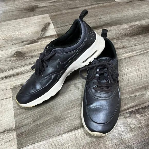 Nike Athletic Air Max Thea Metallic Lace Up Sneakers Oil Multi Women’s Size 8