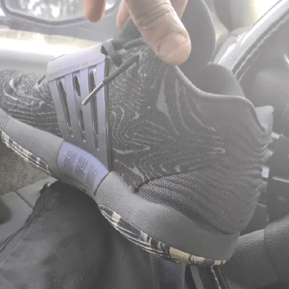 Nike Black and Gray Performance Sneakers with Knit Upper